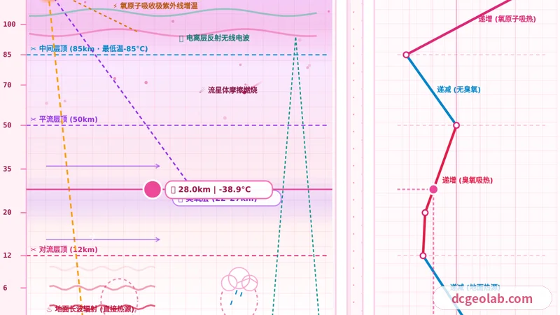 大气垂直分层与气温成因(探空交互版)